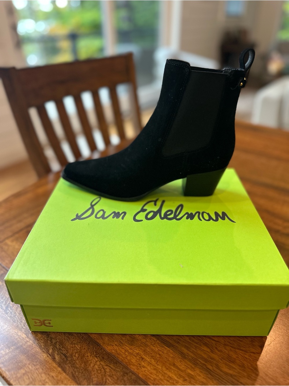 Sam Edelman Women's Black Suede Ashtyn Boot MSRP $170